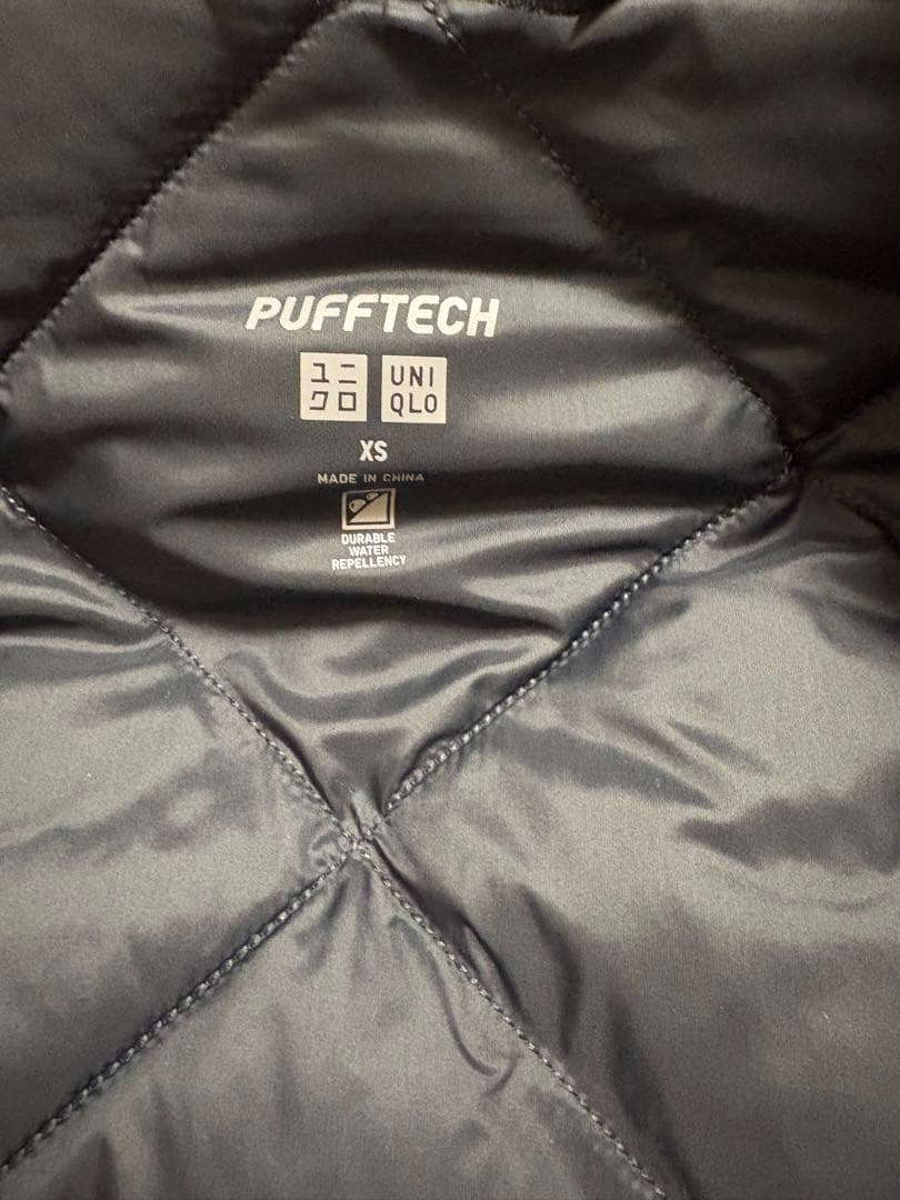 UNIQLO パフテックロングコートリラックスフィット　黒　XS
