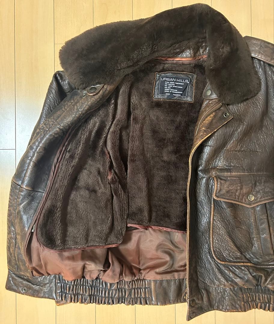 URBAN HILLS ダークブラウン G-1フライトジャケット