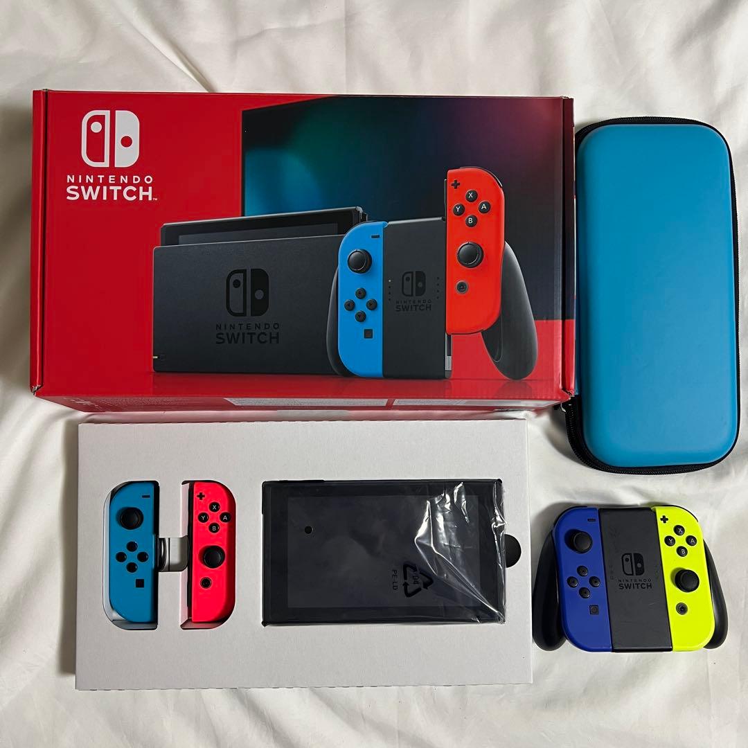 【初期化済み】Nintendo Switch ジョイコン1set +ケース付き