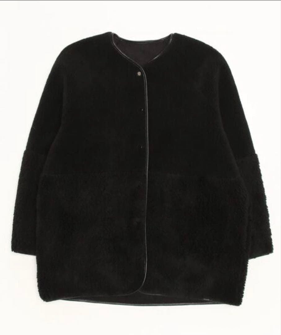 BEAUTY&YOUTH ボアスエードジャケット　黒　コート