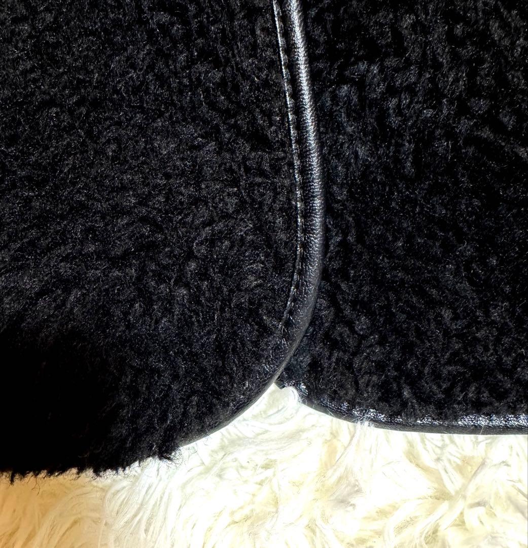 BEAUTY&YOUTH ボアスエードジャケット　黒　コート