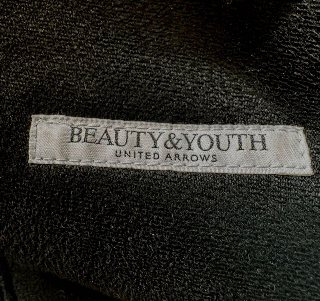 BEAUTY&YOUTH ボアスエードジャケット　黒　コート
