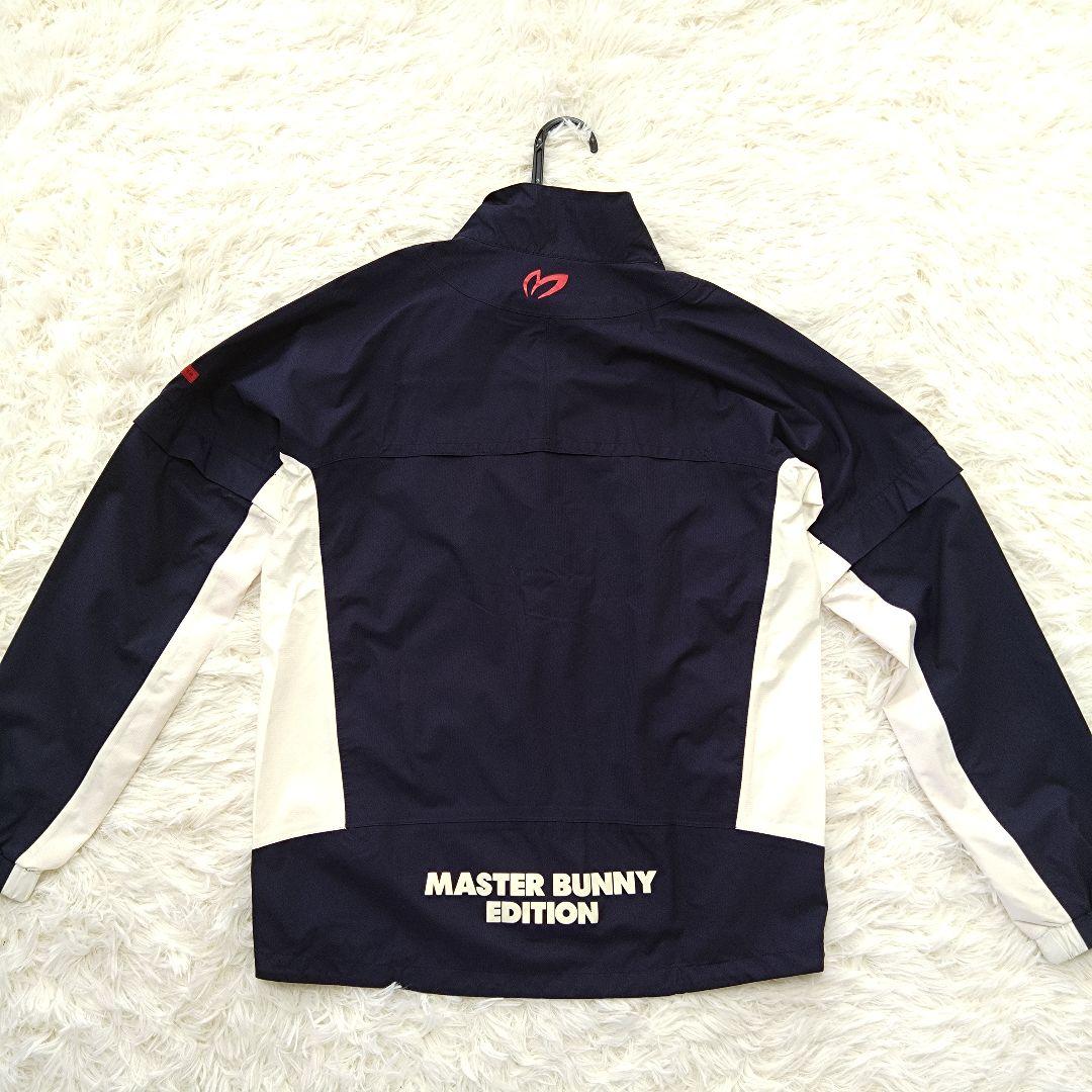 美品 マスターバニー レインウェア セットアップ 2way ゴルフ ネイビー S