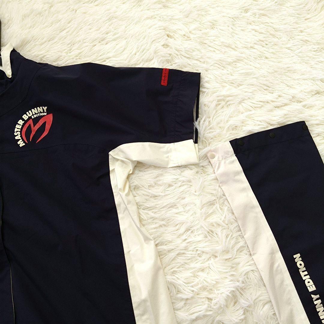 美品 マスターバニー レインウェア セットアップ 2way ゴルフ ネイビー S