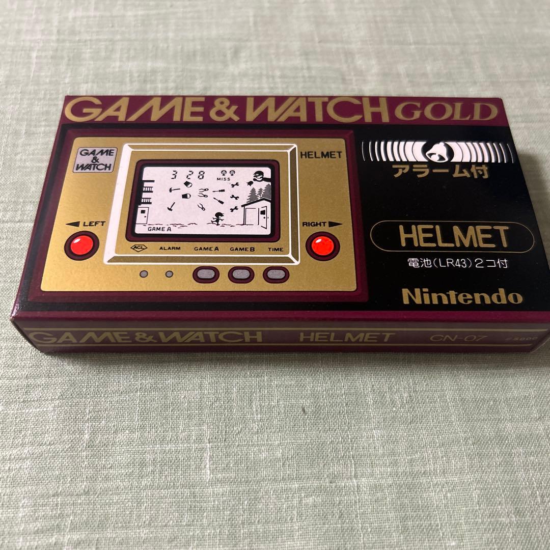 GAME&WATCH GOLD アラーム付き　HERMET