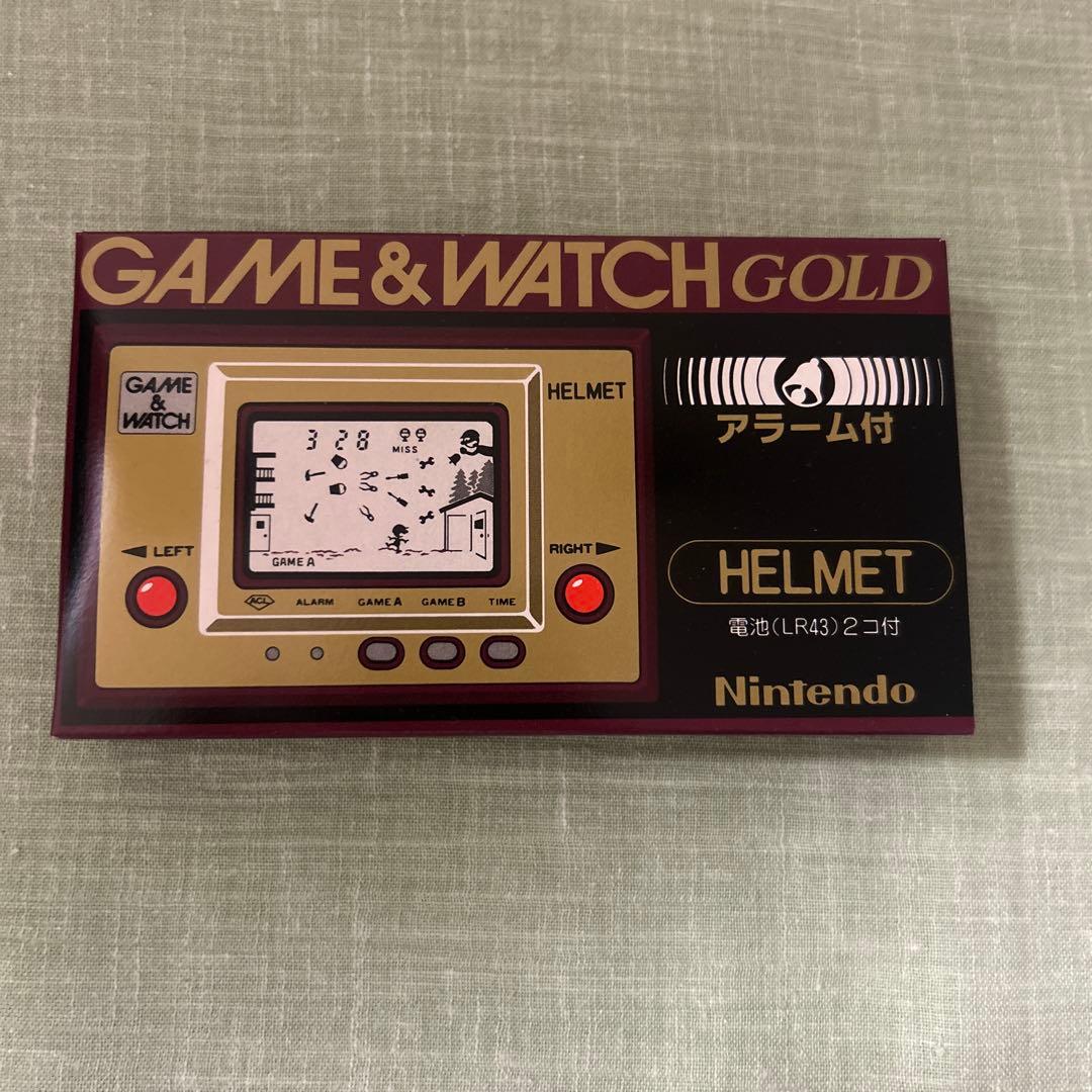GAME&WATCH GOLD アラーム付き　HERMET