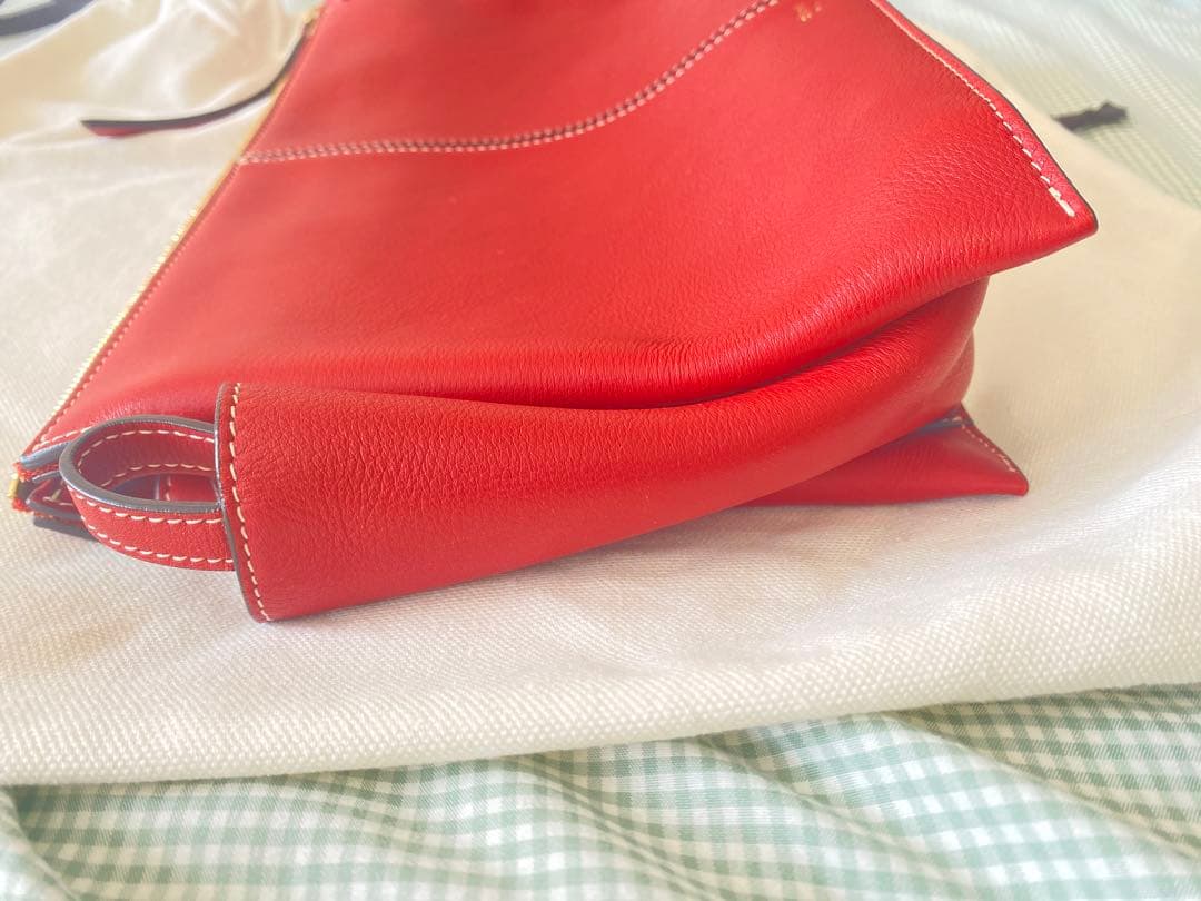 カ*シ様 CÉLINE セリーヌ レッドショルダーバッグ