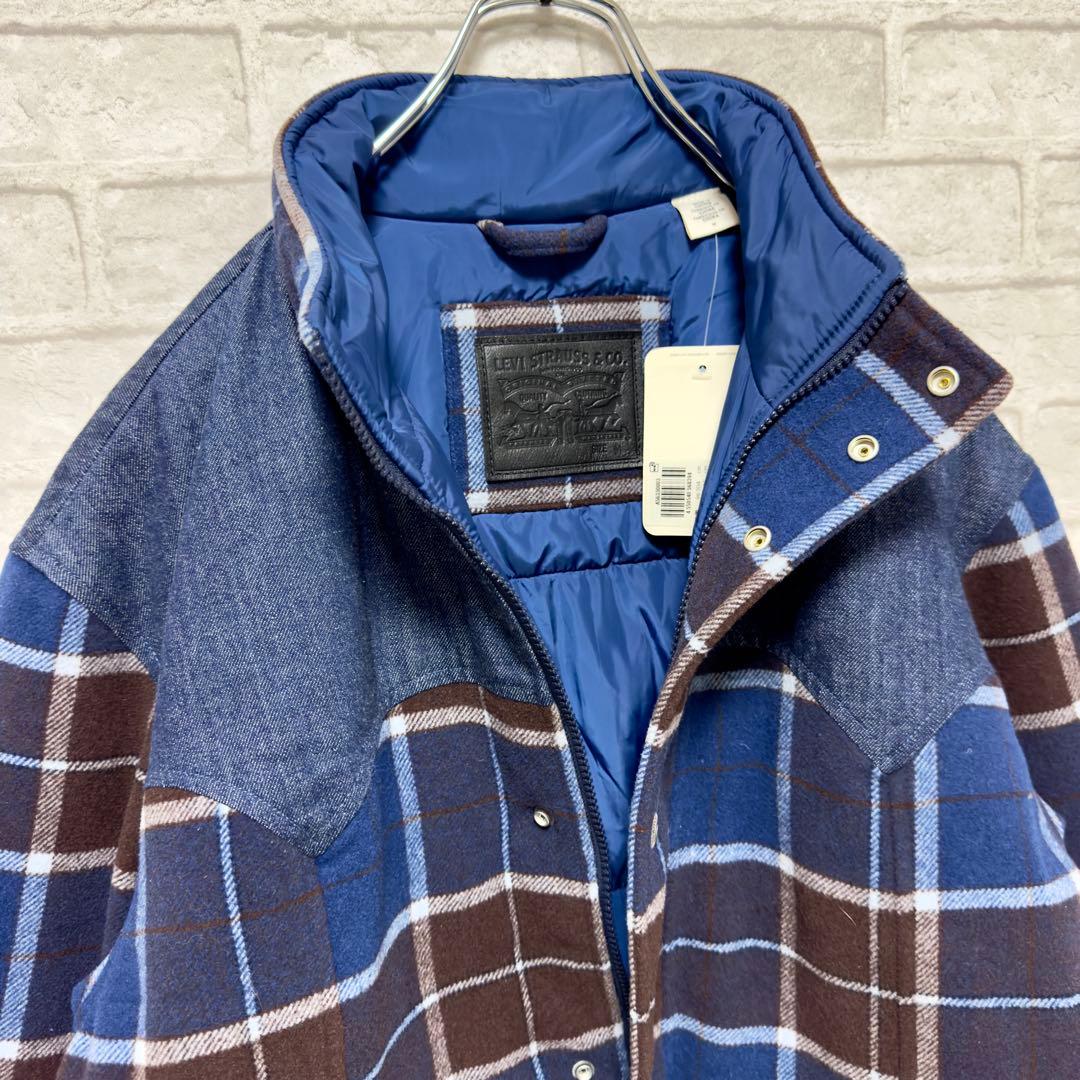 まーちゃん様【新品タグ付】リーバイス デニム 切替 チェック 中綿ジャケット