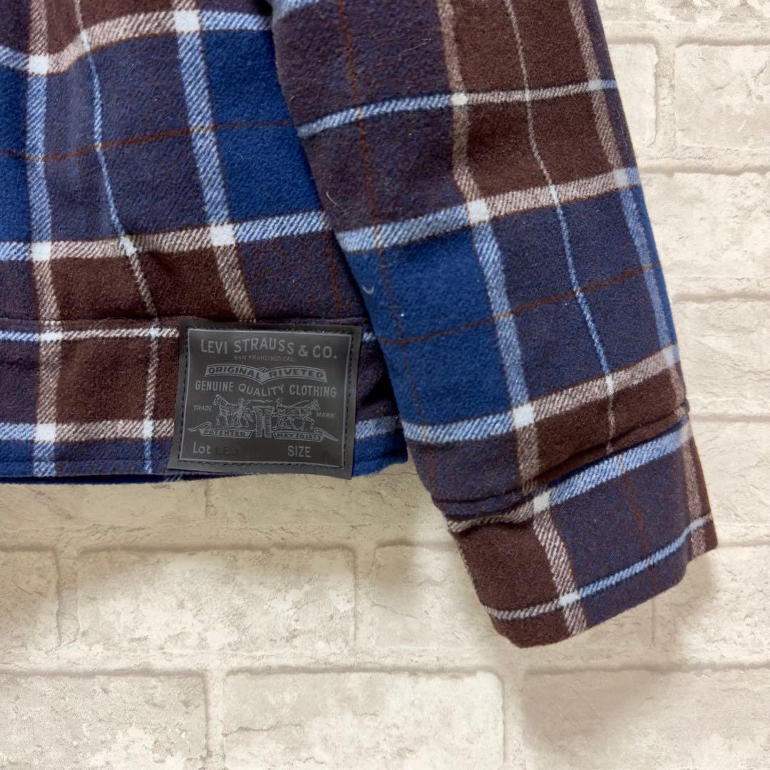 まーちゃん様【新品タグ付】リーバイス デニム 切替 チェック 中綿ジャケット