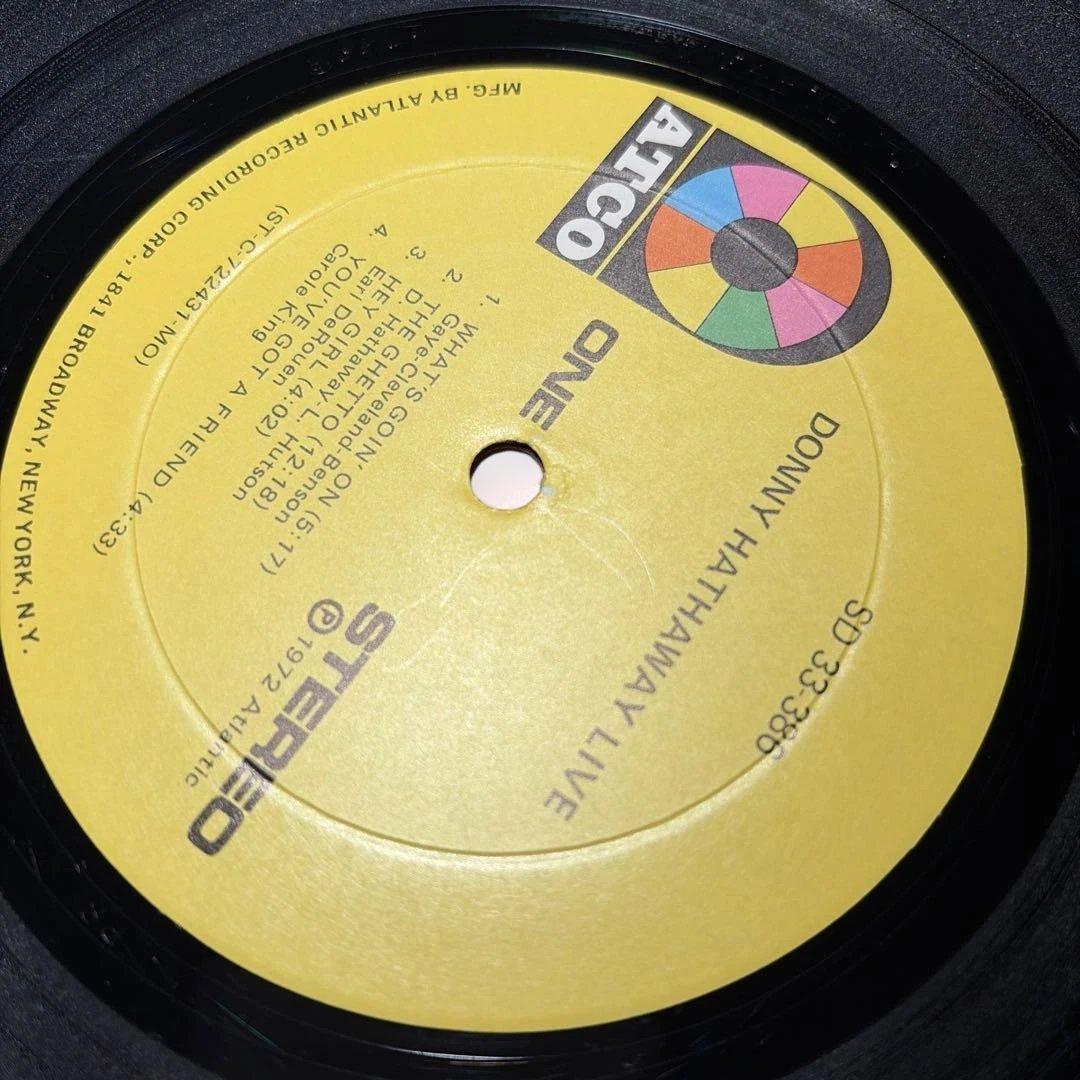 [レコード] Donny Hathaway Live LP ダニーハサウェイ