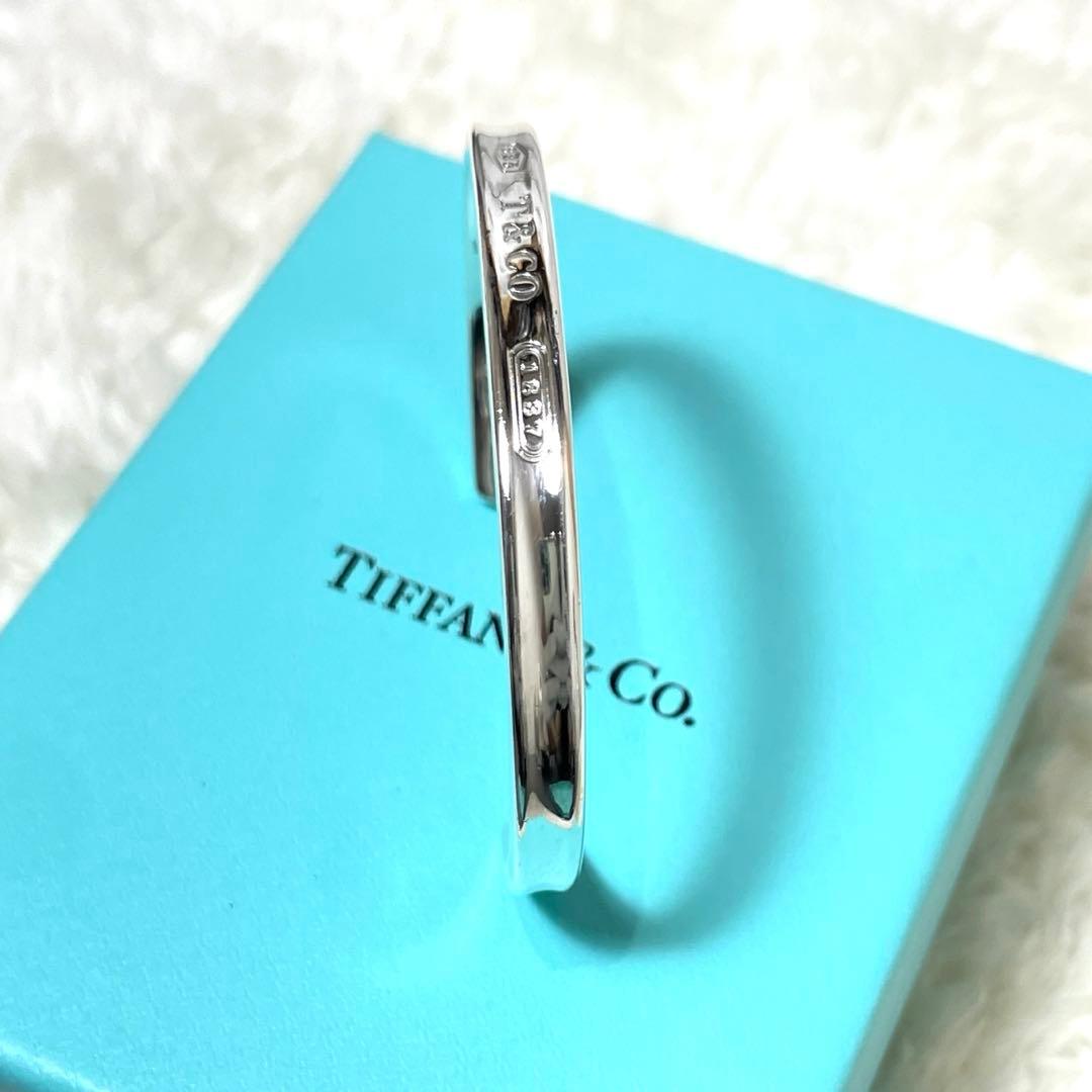 【極美品】ティファニー　ナロー1837 カフバングル　925 箱、巾着袋付属