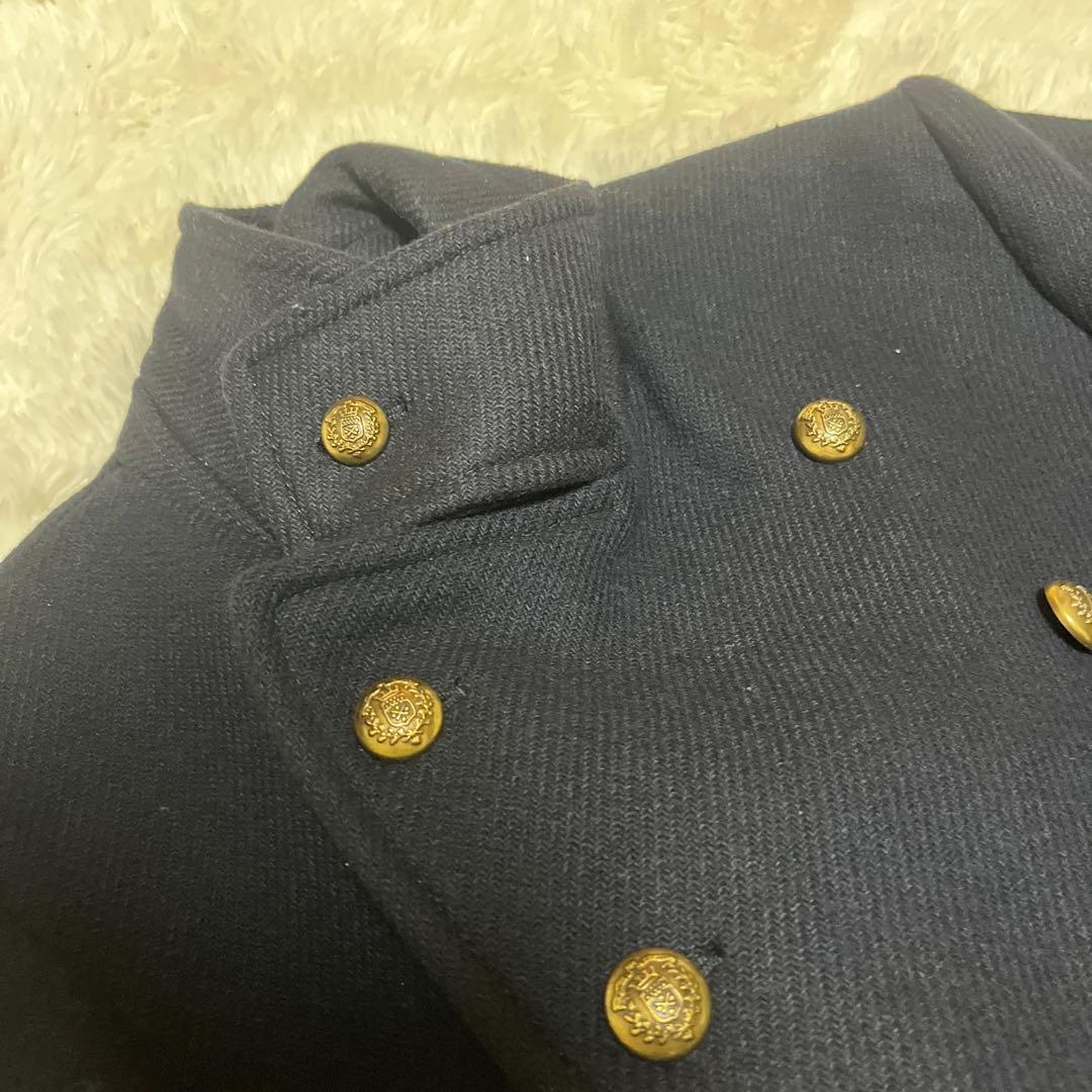 【極美品】ZARA ナポレオンコート Pコート 金ボタン ネイビー Lサイズ相当