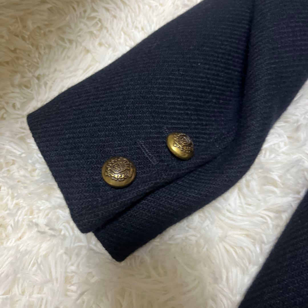 【極美品】ZARA ナポレオンコート Pコート 金ボタン ネイビー Lサイズ相当
