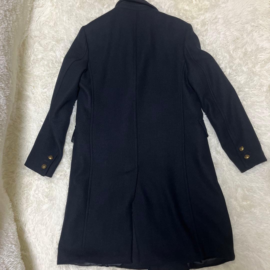 【極美品】ZARA ナポレオンコート Pコート 金ボタン ネイビー Lサイズ相当