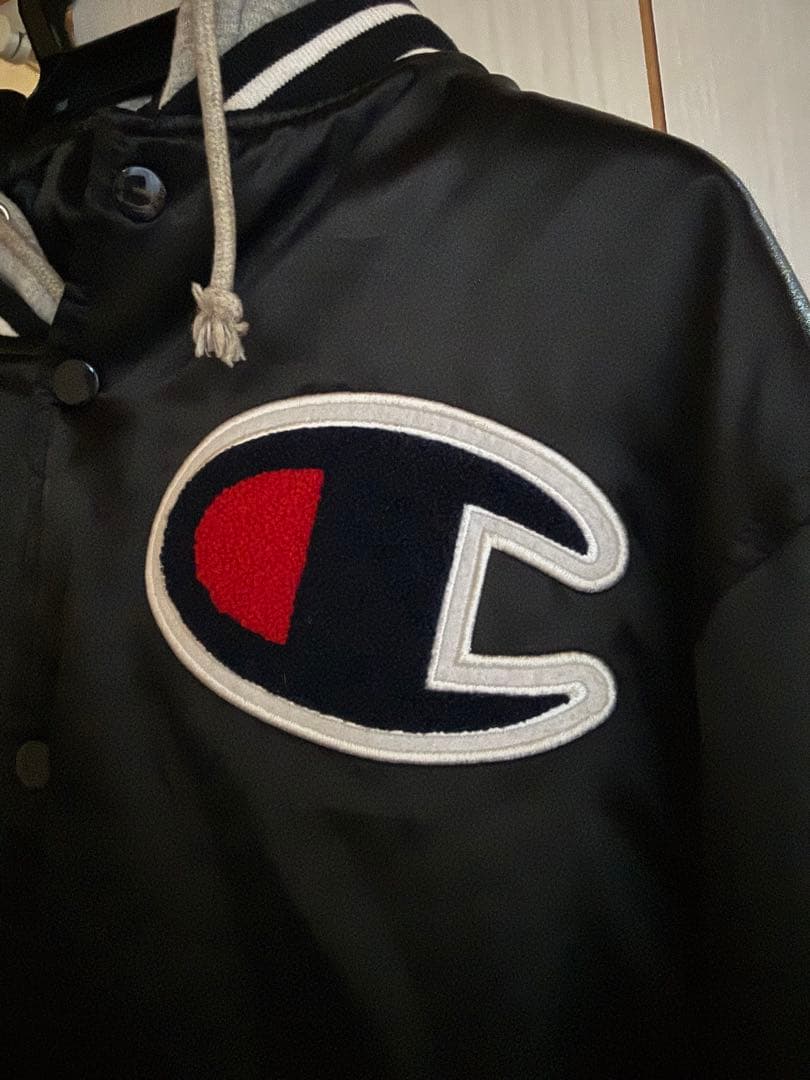 【M】Supreme/Champion®Hooded Satin Jacket