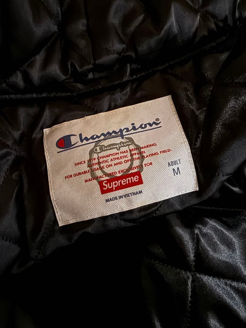 【M】Supreme/Champion®Hooded Satin Jacket