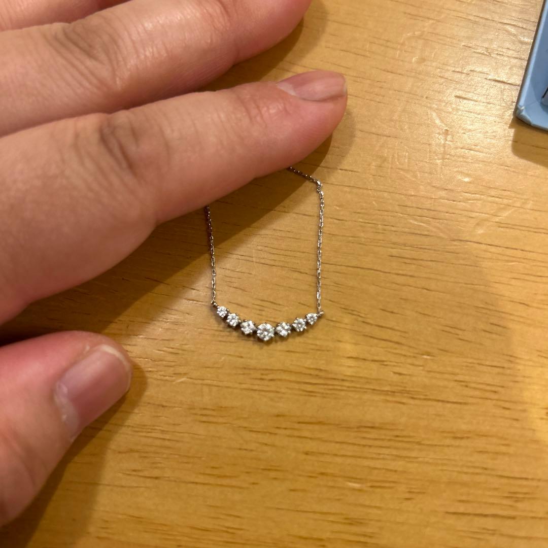 canal4℃ ホワイトゴールドダイヤネックレス