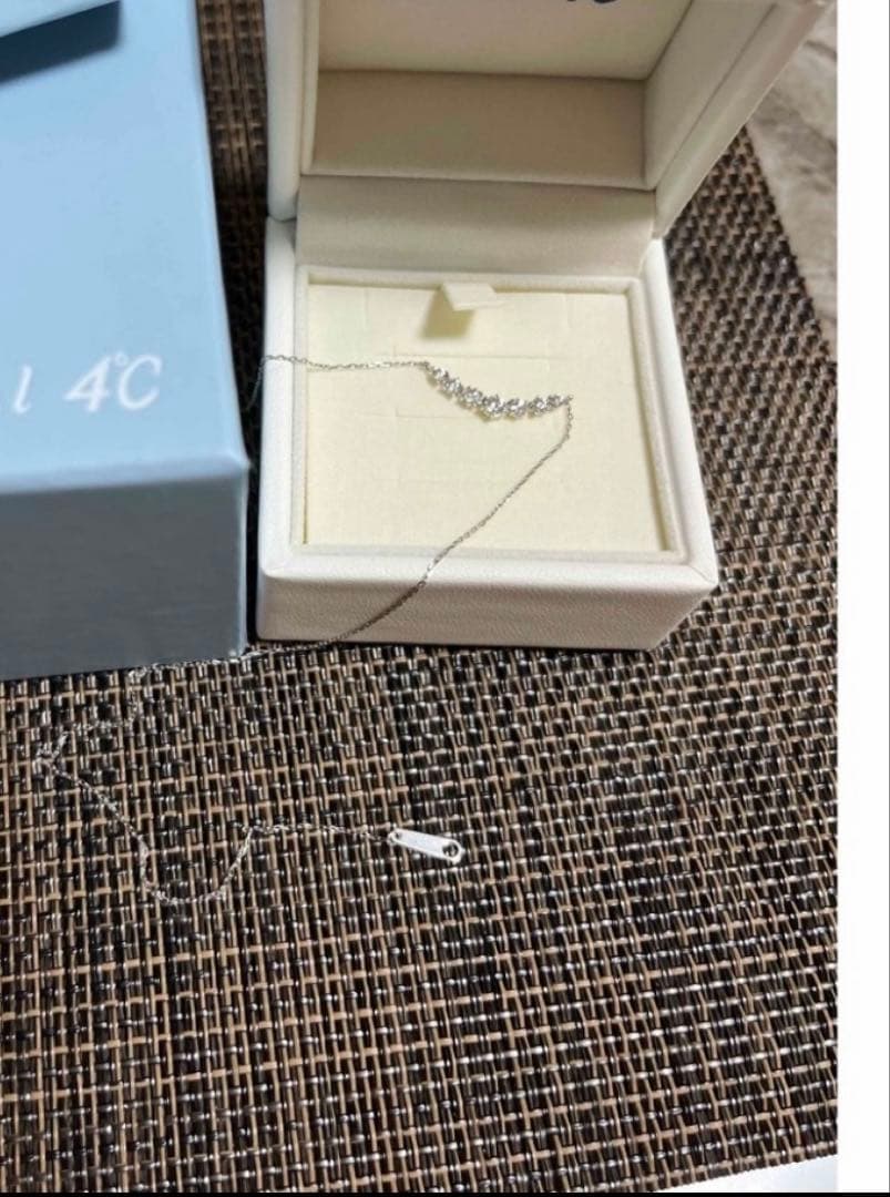 canal4℃ ホワイトゴールドダイヤネックレス