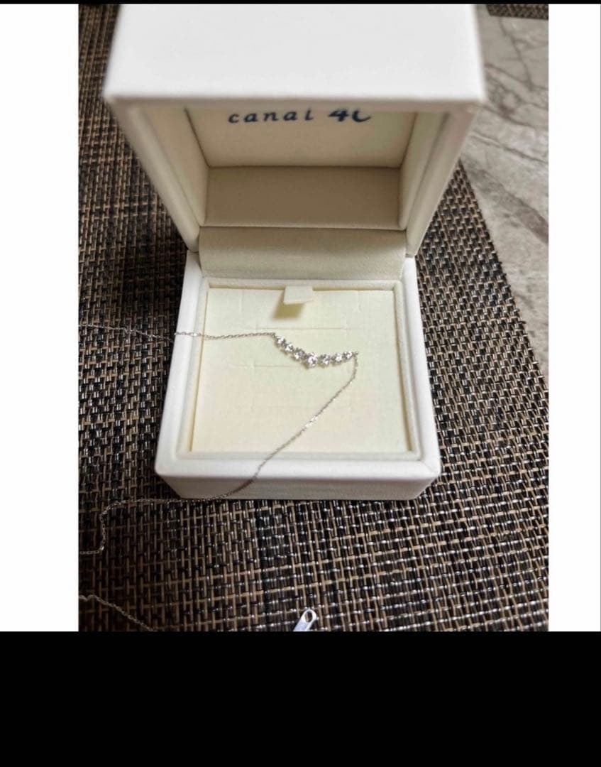 canal4℃ ホワイトゴールドダイヤネックレス