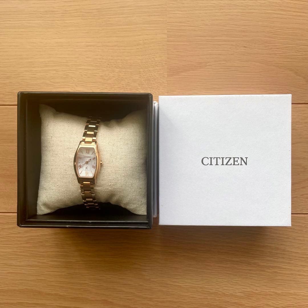 CITIZEN クロスシー腕時計 ピンクゴールド ソーラーエコドライブ