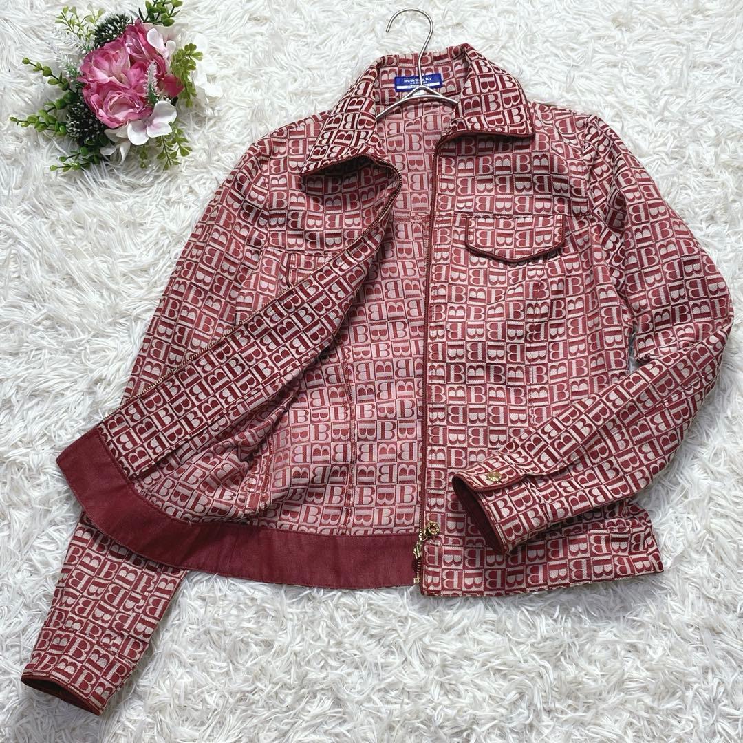 希少古着【38】バーバリー ロンドンブルーレーベル デニムジャケット　薄手そ