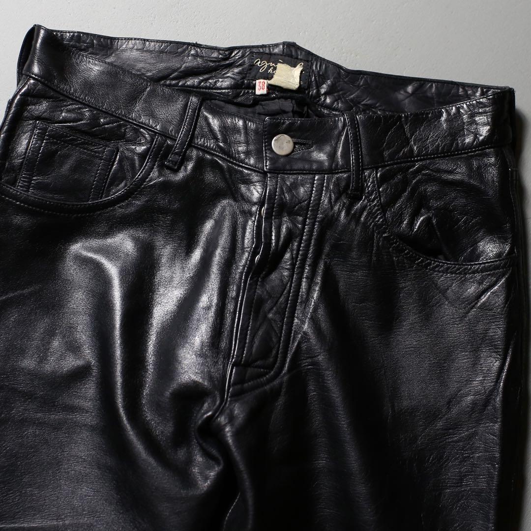 初期◎ 90s~ agnes b. Vintage Leather Pants
