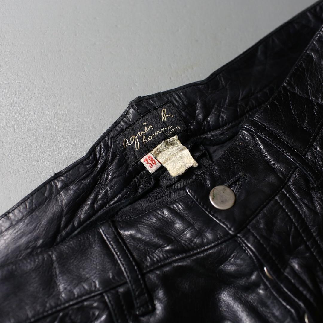 初期◎ 90s~ agnes b. Vintage Leather Pants