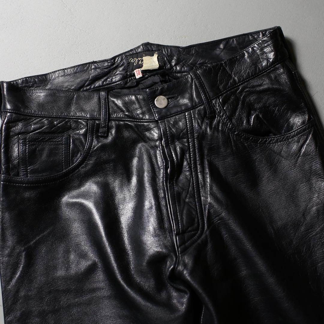 初期◎ 90s~ agnes b. Vintage Leather Pants