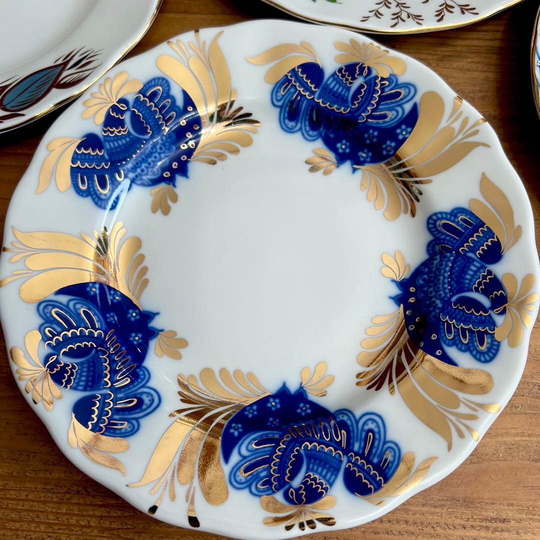 mimi 　ロモノーソフケーキ皿　　5枚　12/31までお取り置き