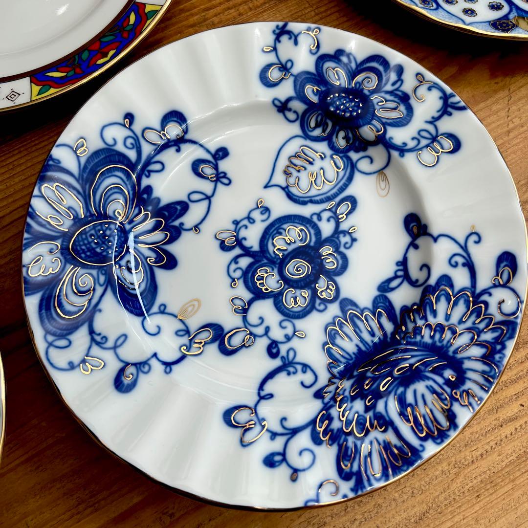 mimi 　ロモノーソフケーキ皿　　5枚　12/31までお取り置き