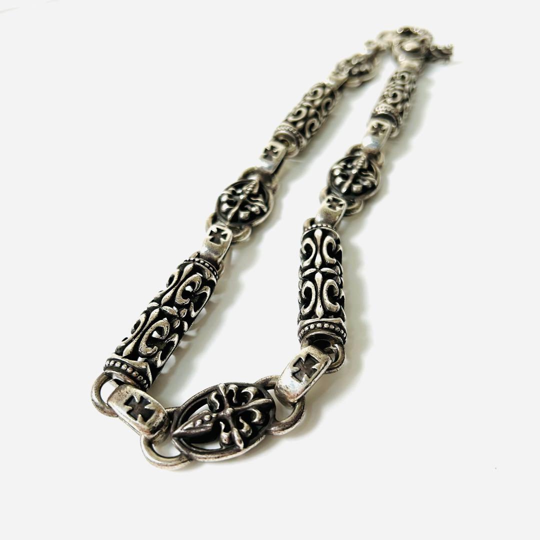 ぼ*う様 A&G エーアンドジー ギローム ダガー ウォレットチェーン シルバー