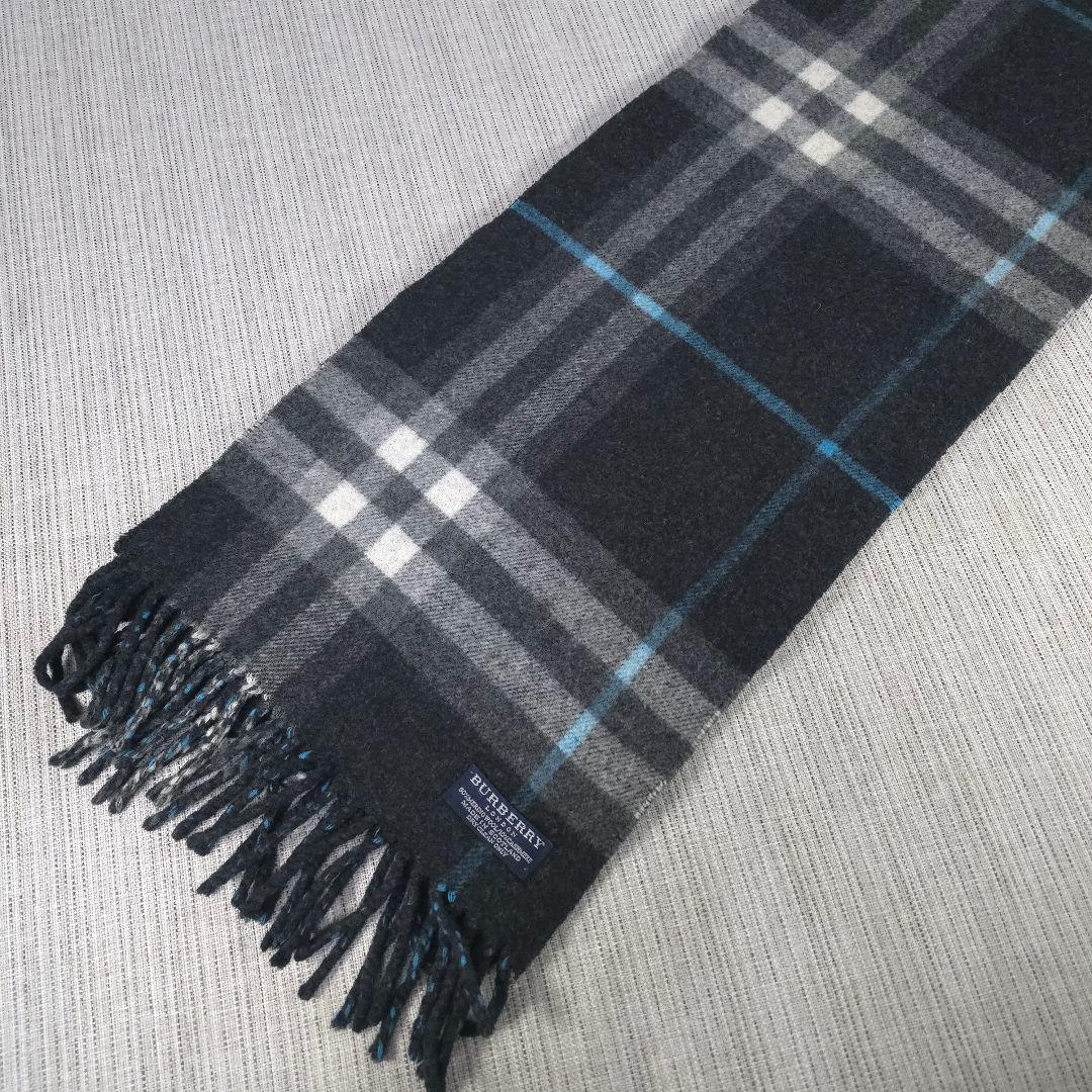 希少　BURBERRY　バーバリー　メガチェック　カシミヤ　マフラー　100％