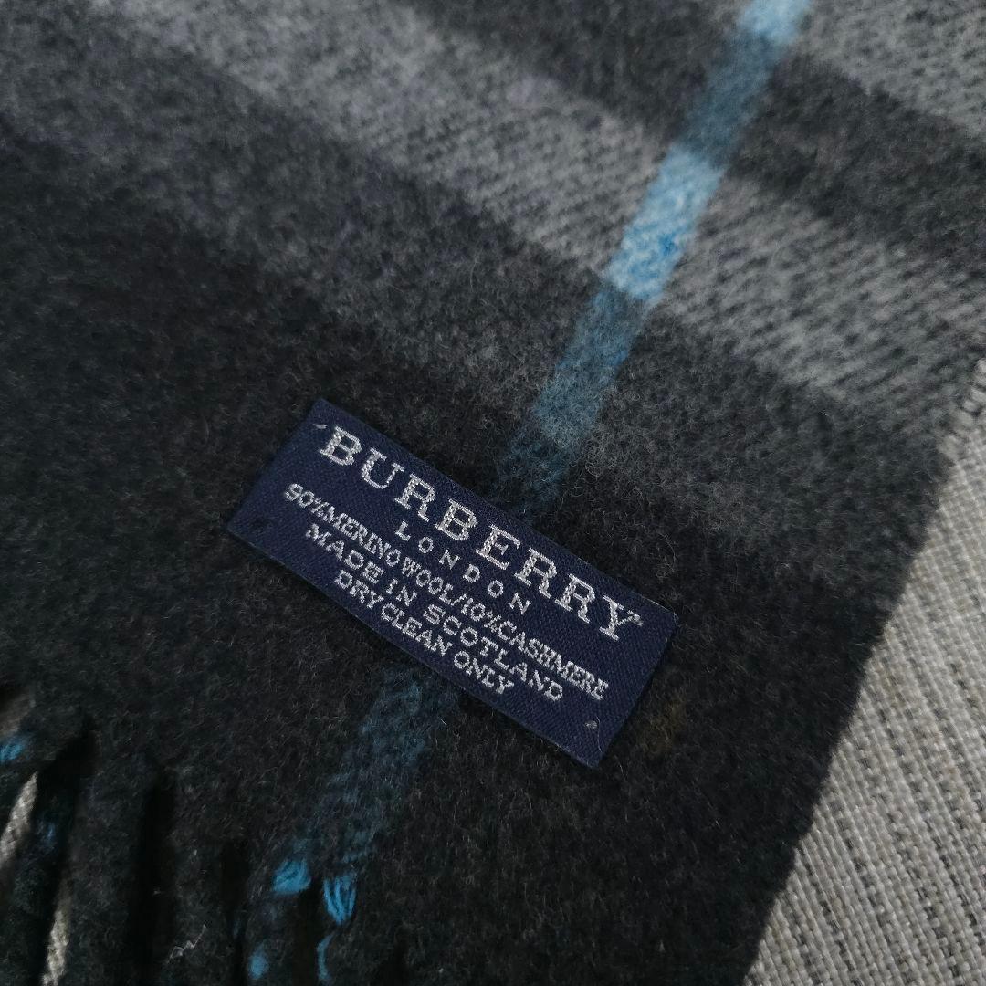 希少　BURBERRY　バーバリー　メガチェック　カシミヤ　マフラー　100％
