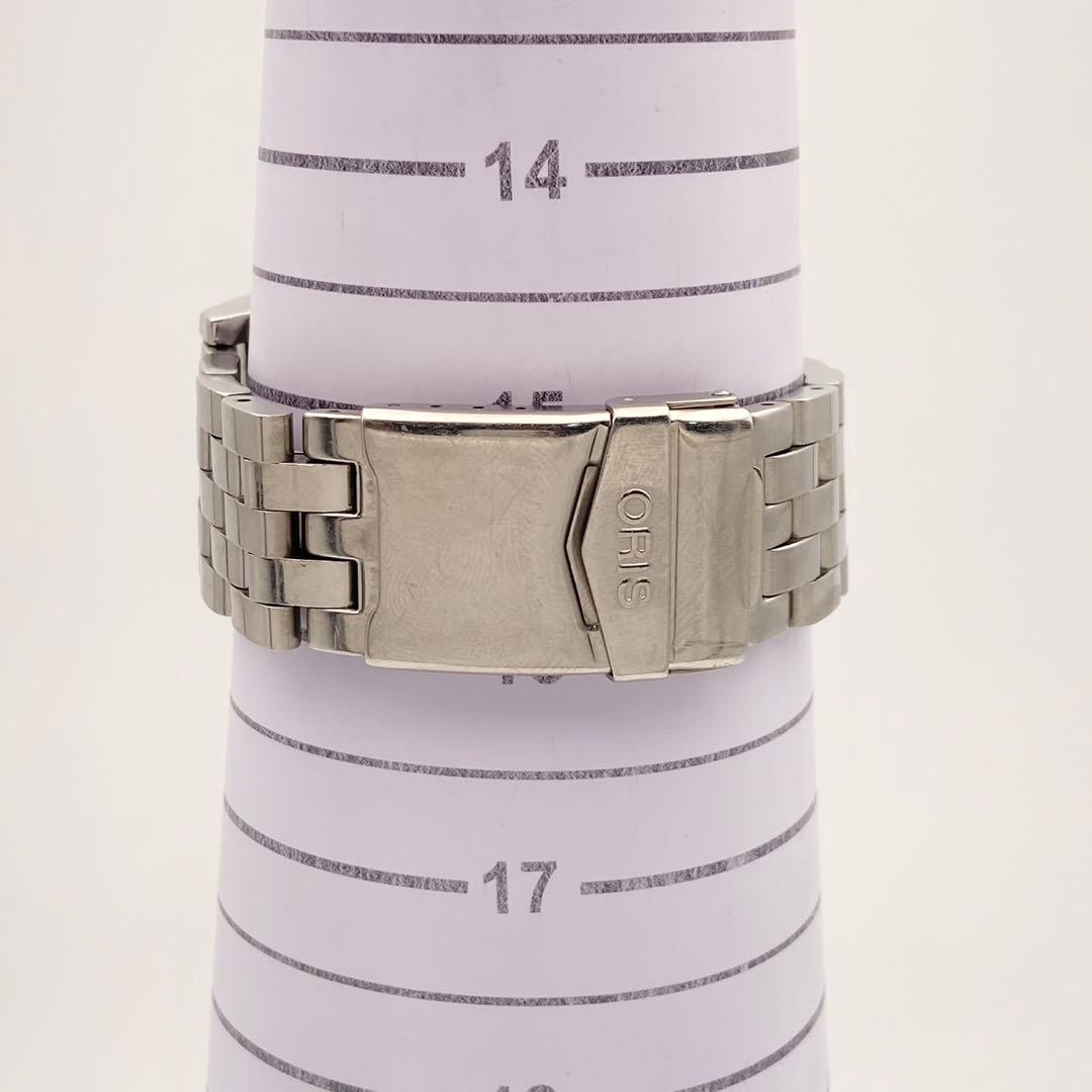 【稼働】ORIS ビッグクラウン 自動巻き 腕時計 裏スケ デイト メンズ