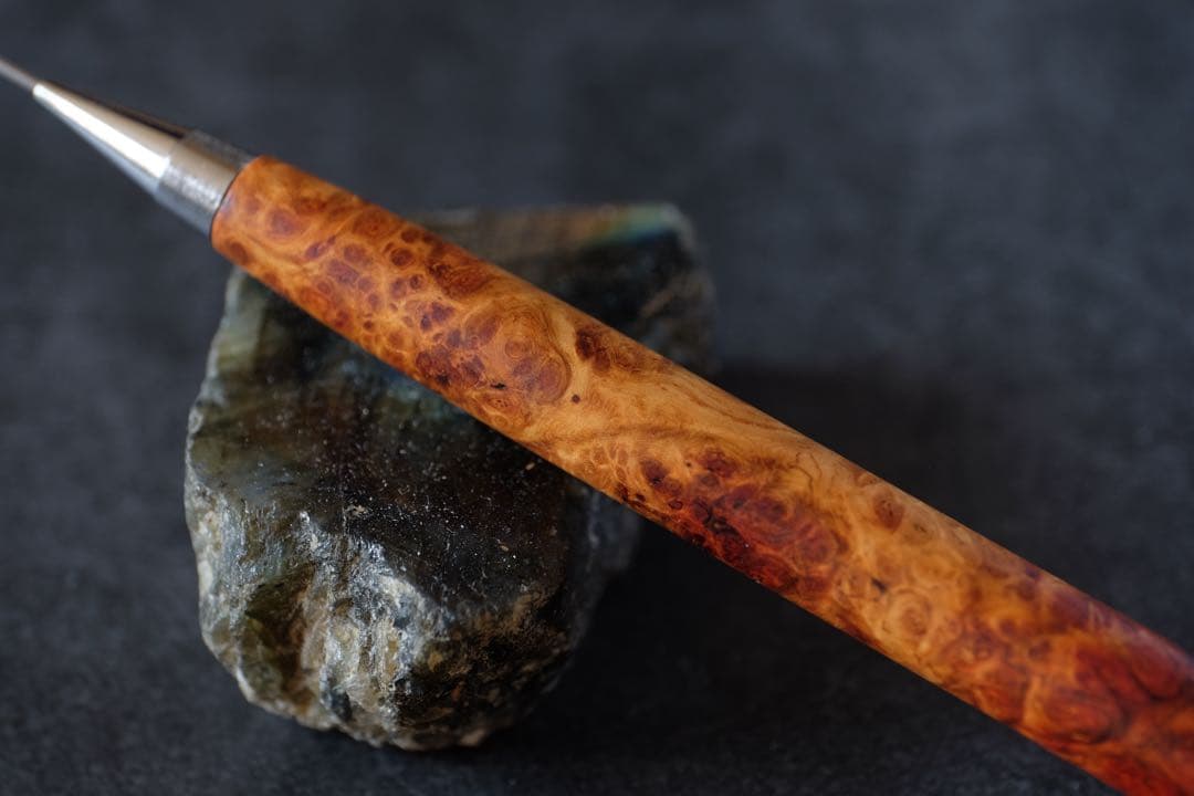 PG5木軸カスタム0229　高村杢工房 製図用シャープペンシル　花梨瘤