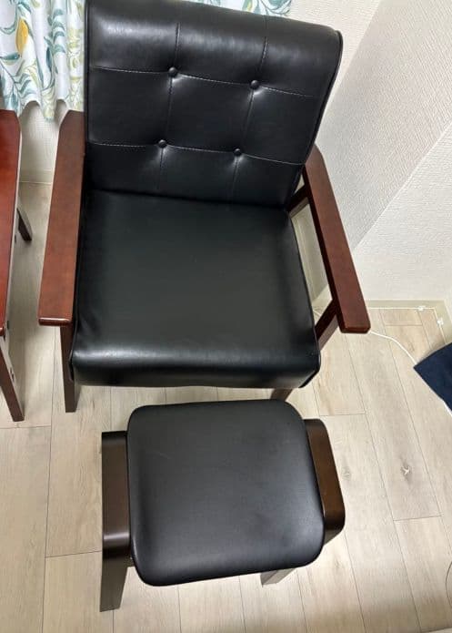 ソファ3人がけ オットマン付き