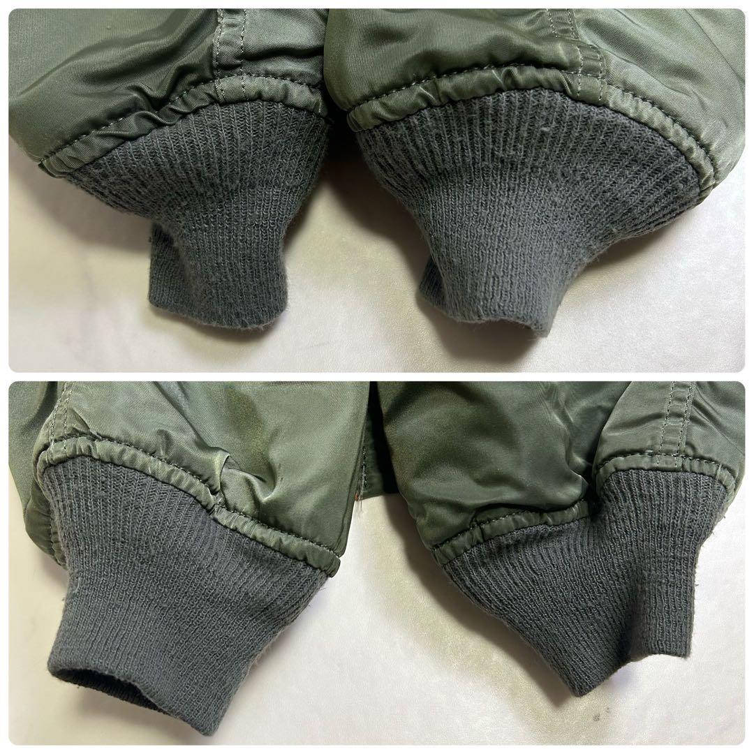 【80s】USA製 旧タグ アルファインダストリーズ MA-1 L