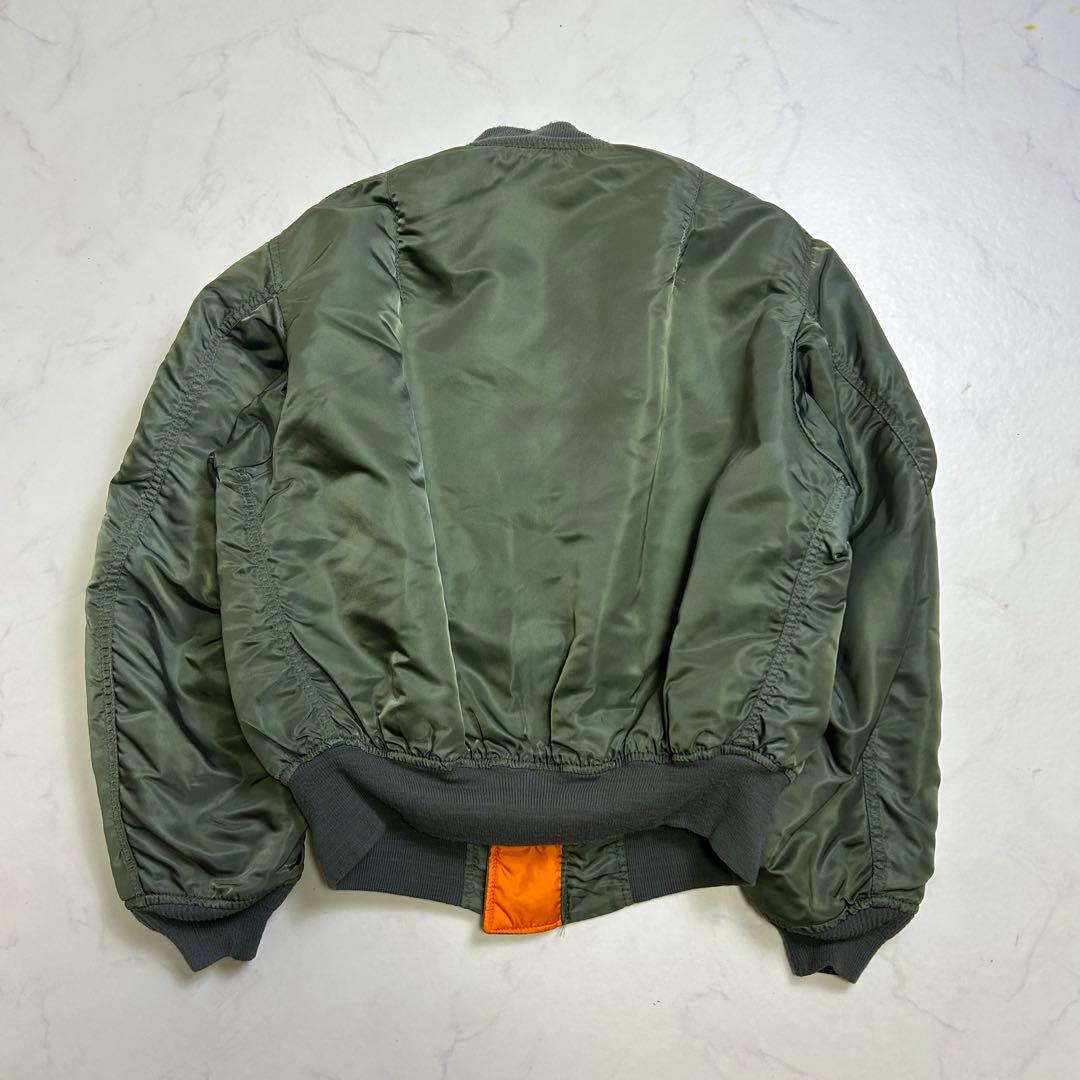 【80s】USA製 旧タグ アルファインダストリーズ MA-1 L