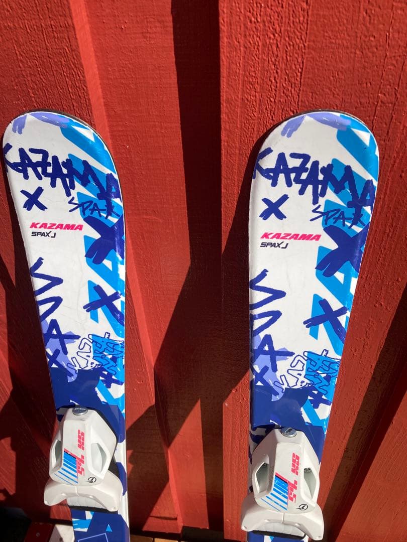 キッズ用KAZAMA スキー板86 ブーツ 19cm ストック80cm セット