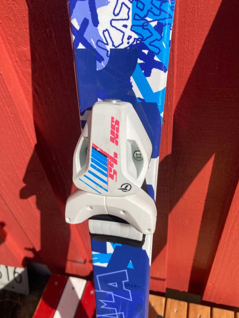 キッズ用KAZAMA スキー板86 ブーツ 19cm ストック80cm セット