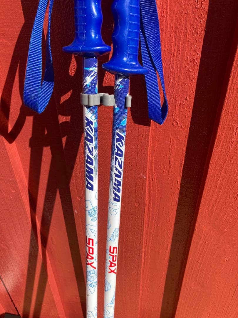 キッズ用KAZAMA スキー板86 ブーツ 19cm ストック80cm セット