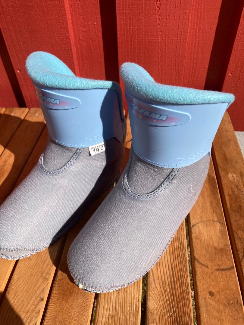 キッズ用KAZAMA スキー板86 ブーツ 19cm ストック80cm セット