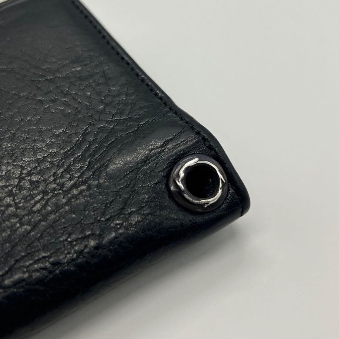 クロムハーツ ワンジップクロスボタンレザーウォレット 1zip WALLET財布