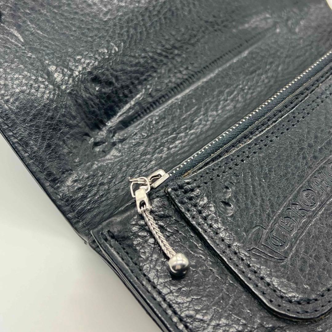 クロムハーツ ワンジップクロスボタンレザーウォレット 1zip WALLET財布