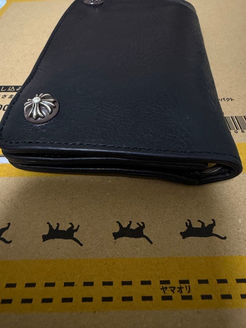 クロムハーツ ワンジップクロスボタンレザーウォレット 1zip WALLET財布