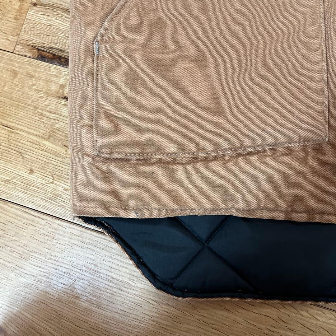 80s usa製 カーハート ダックベスト ブラウン