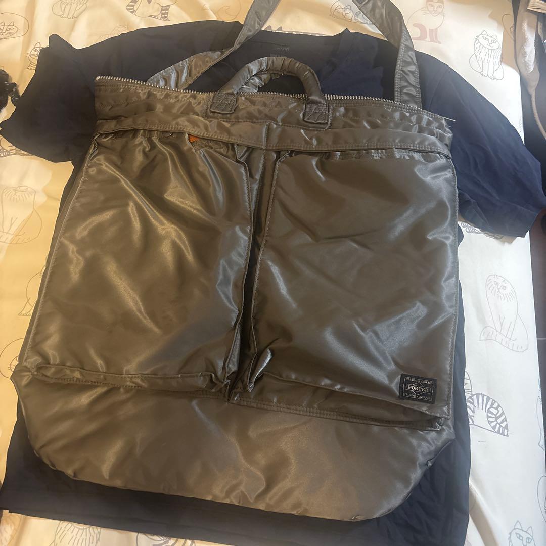 [ほぼ未使用] ポーター　ヘルメットバッグ　グレー