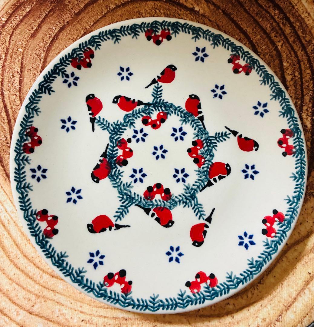 12/6まで　ポーリッシュポタリー　プレート&マグカップ　4点セット　クリスマス
