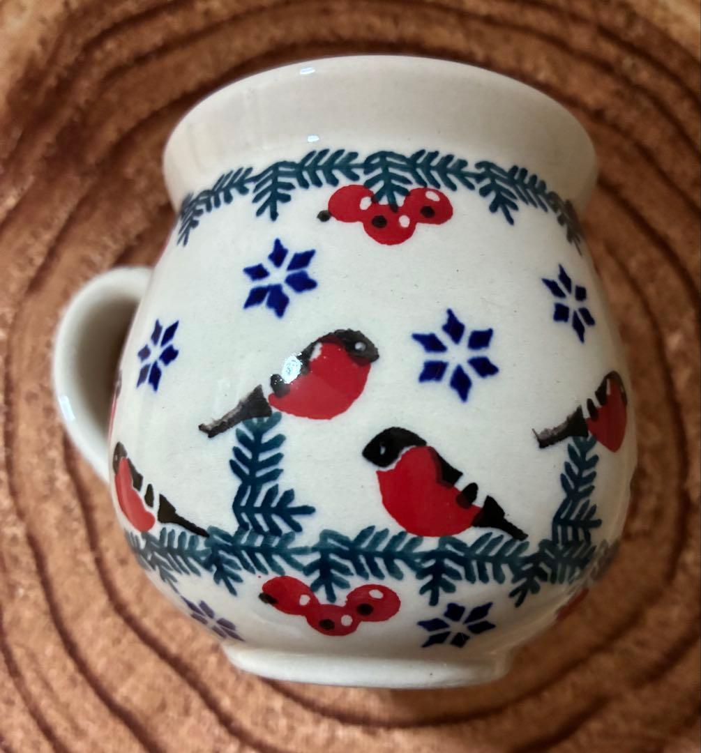 12/6まで　ポーリッシュポタリー　プレート&マグカップ　4点セット　クリスマス