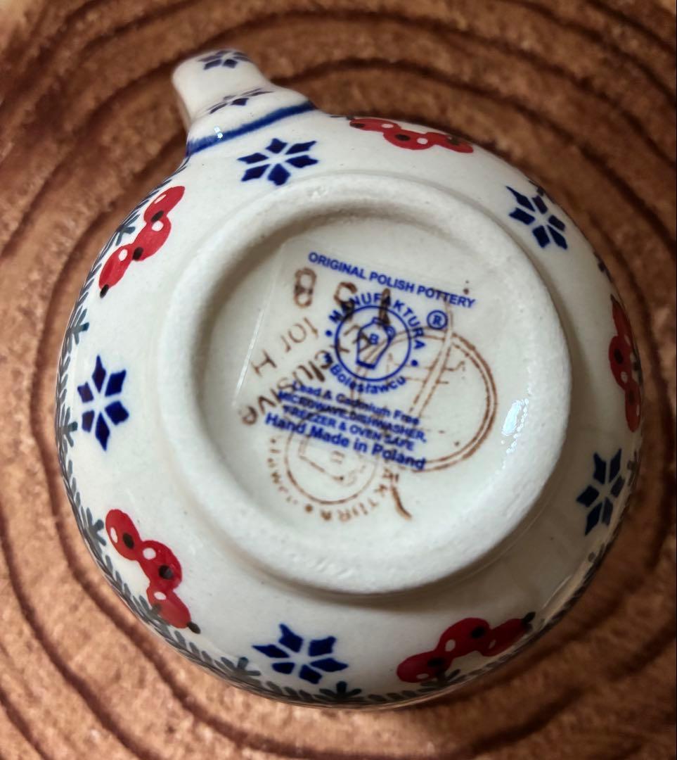 12/6まで　ポーリッシュポタリー　プレート&マグカップ　4点セット　クリスマス